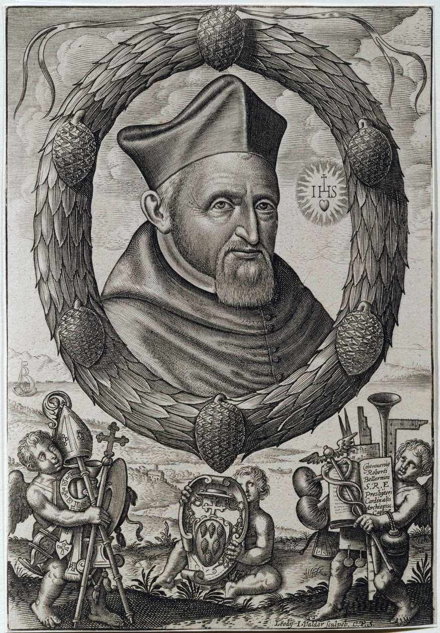 Retrato de Roberto Bellarmini (1542-1621) Cardenal Arzobispo de Capua de Johannes Valdor