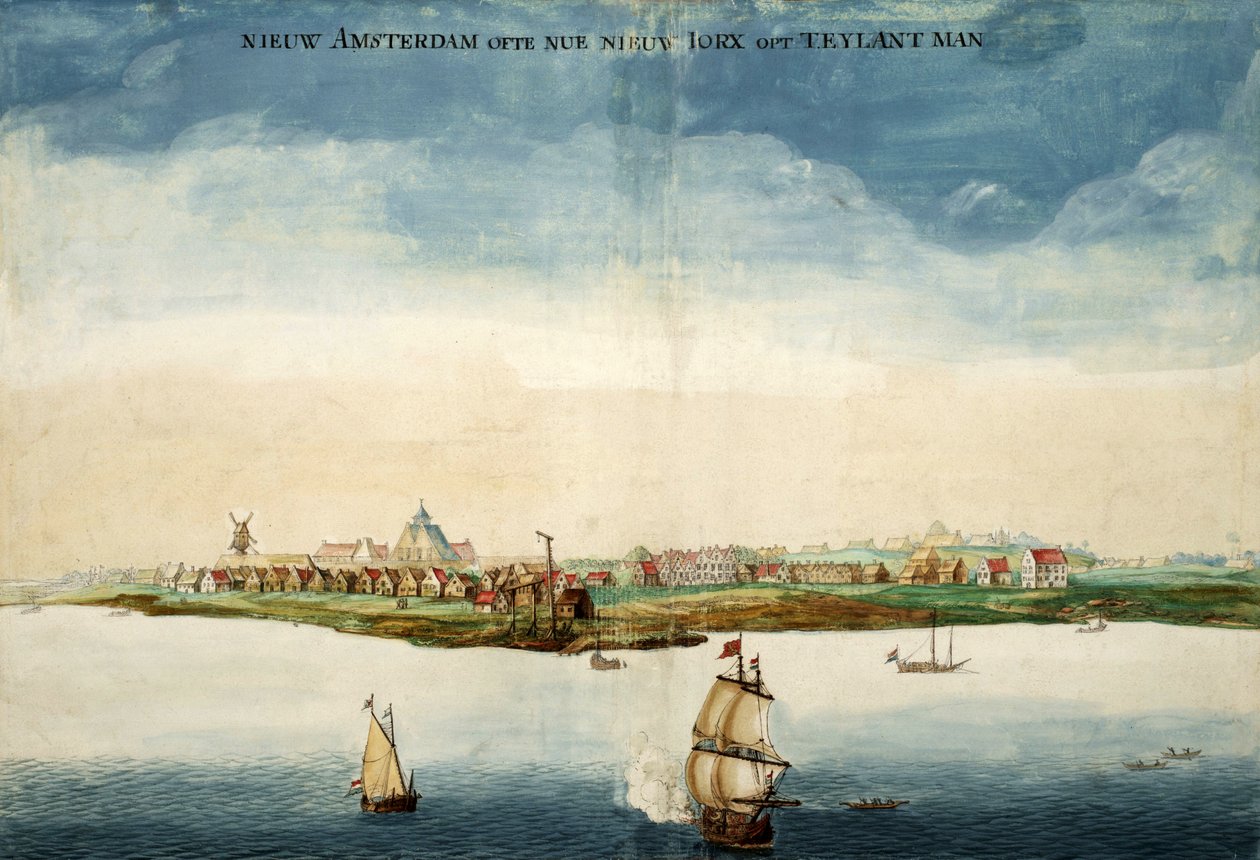 Vista de Nieuw Amsterdam de Johannes Vingboons