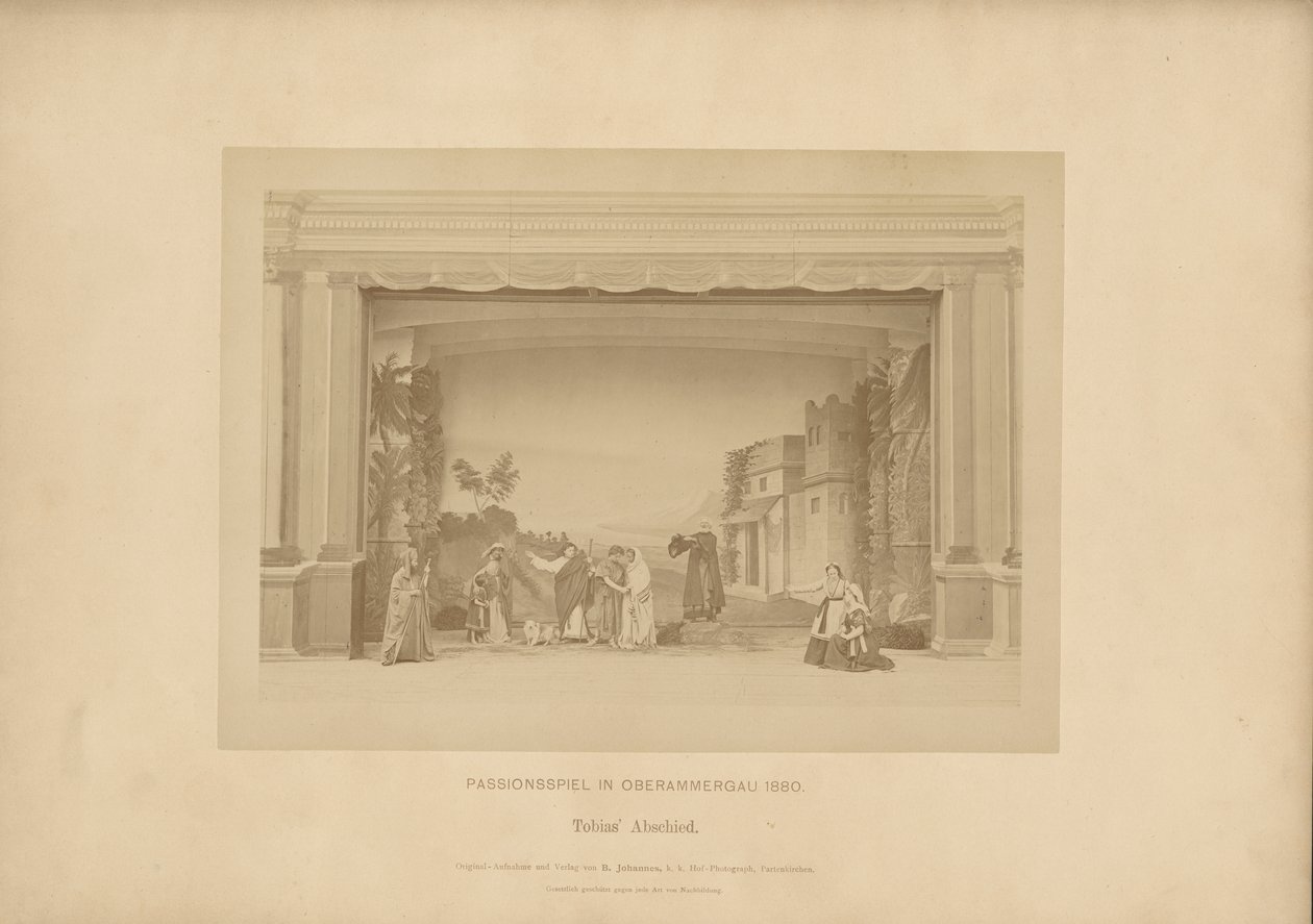 Juego de pasión de Ober-Ammergau - Despedida de Tobias de Johannes Bernhard