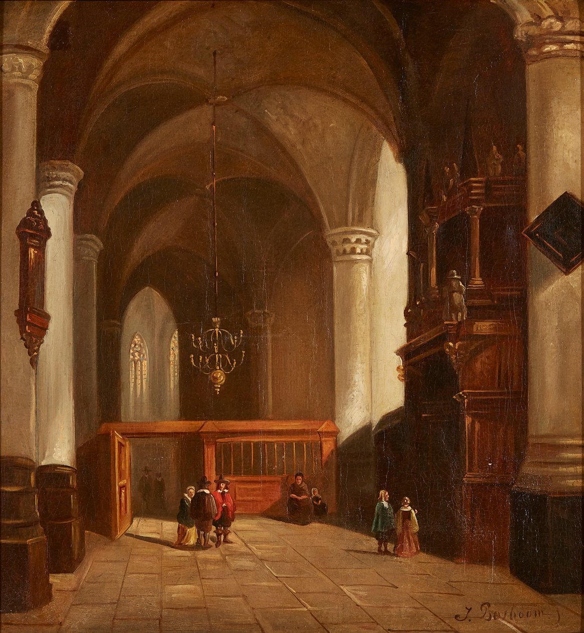 Interior de la iglesia de Johannes Bosboom