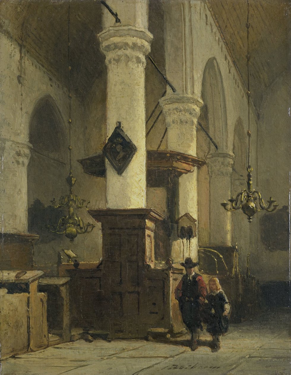 Interior de la iglesia de Johannes Bosboom