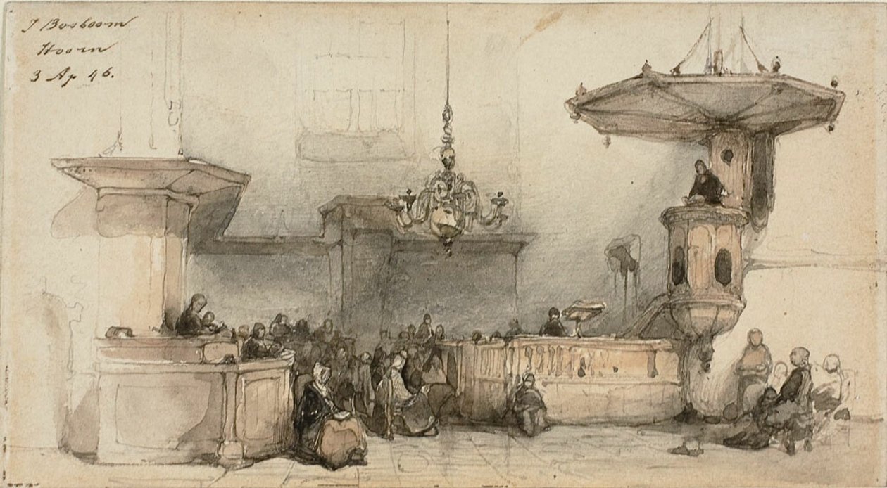 Interior de una iglesia de Johannes Bosboom