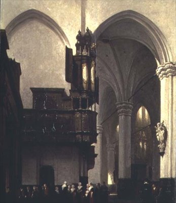 La Nueva Iglesia en Ámsterdam de Johannes Bosboom