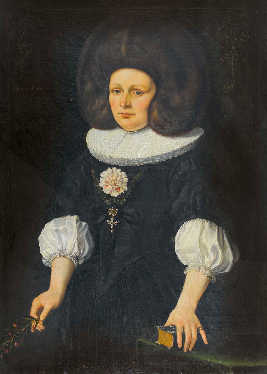 Alemán: Retrato de una dama con un libro de oraciones de Johannes Dünz