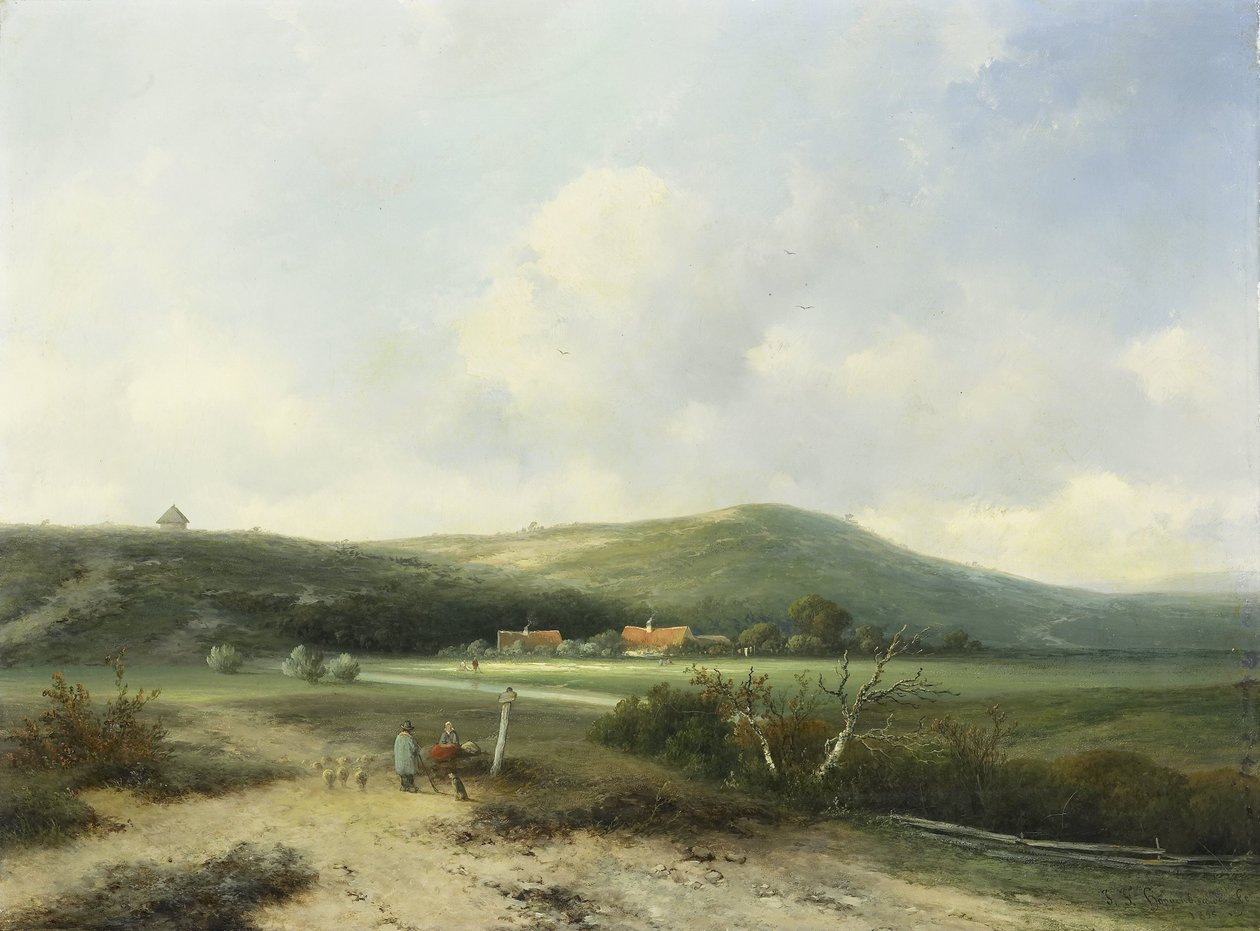 Vista en las dunas de Johannes Franciscus Hoppenbrouwers