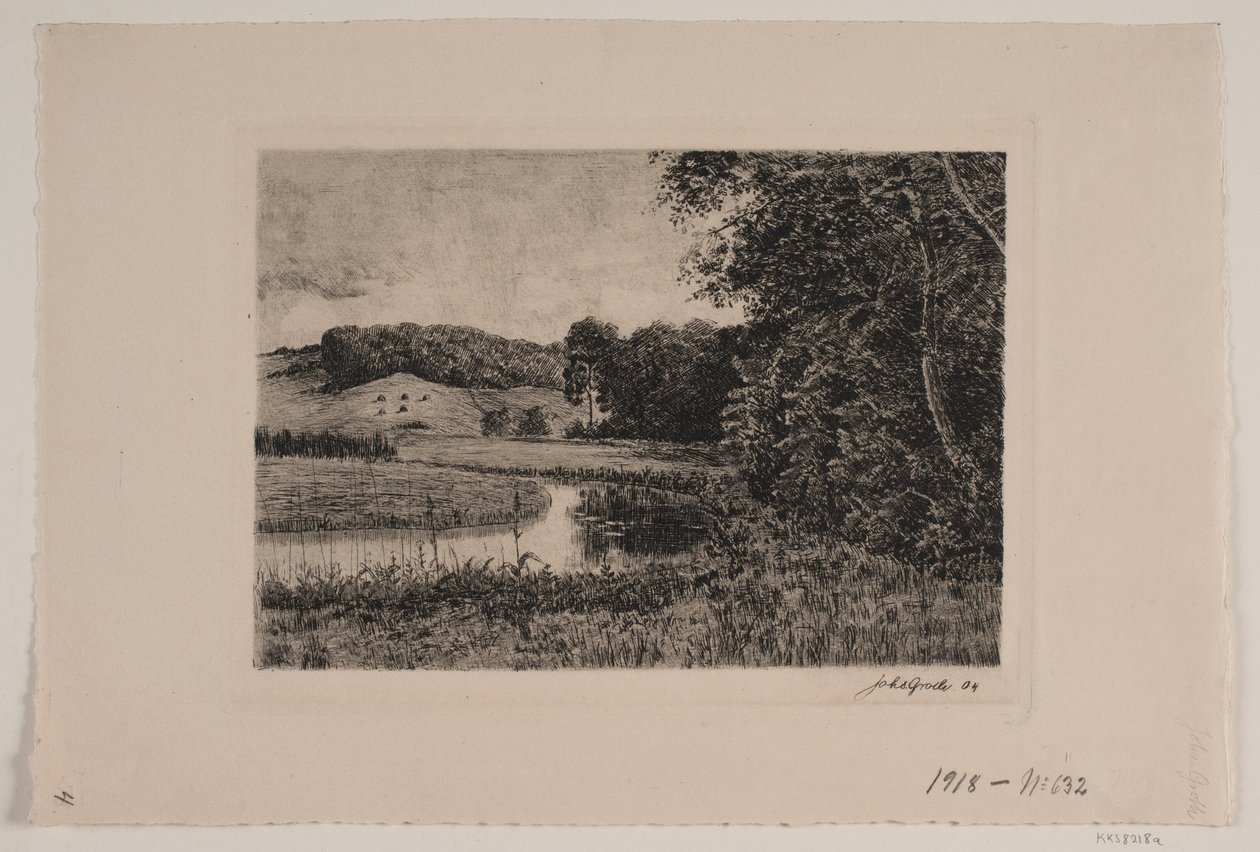 Paisaje con arroyo de Johannes Groth