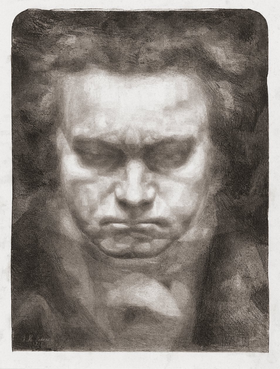Ludwig van Beethoven, retrato de Johannes Hendricus Fekkes
