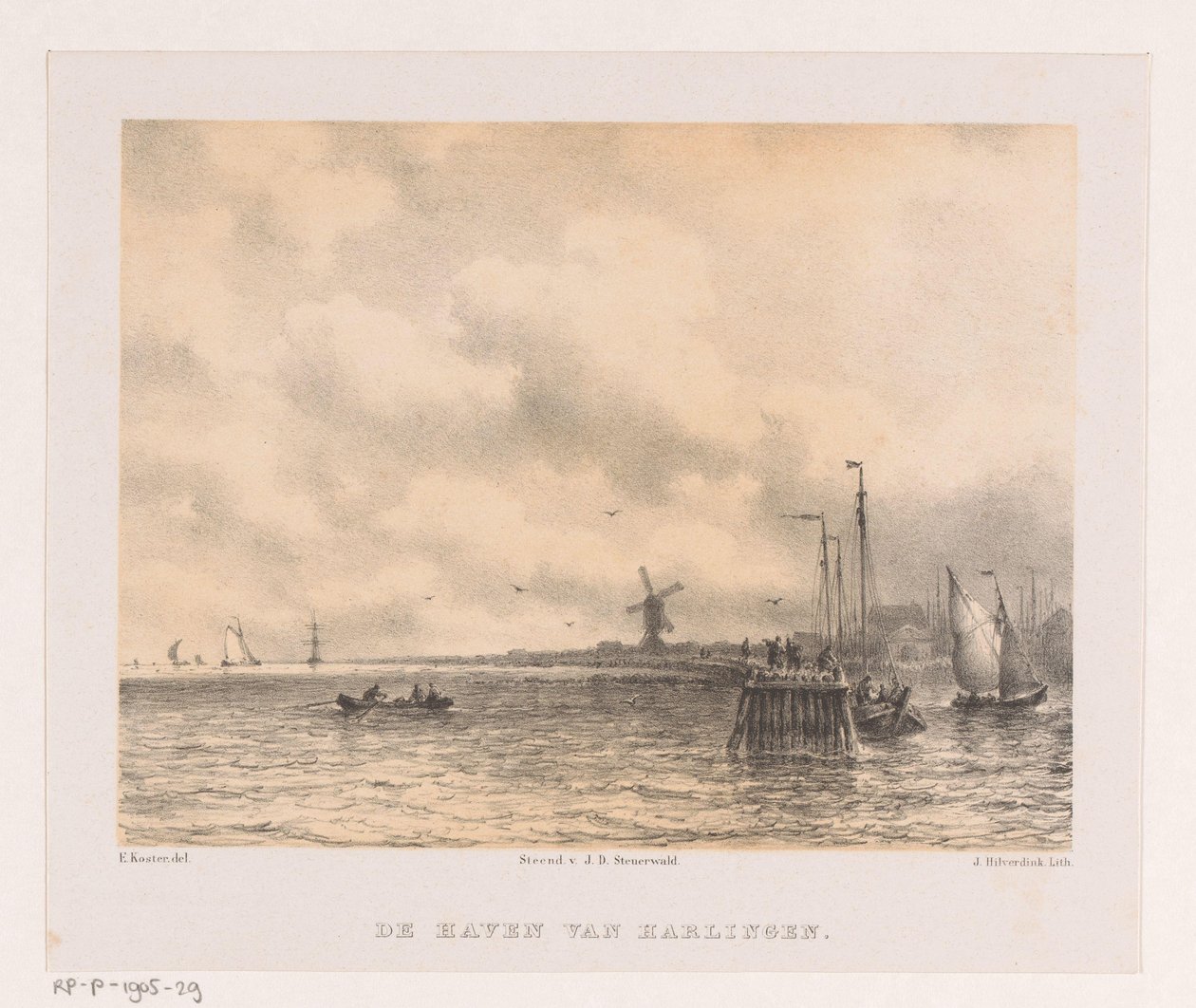 Puerto de Harlingen de Johannes Hilverdink