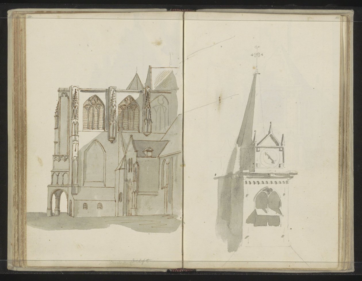 Iglesia vieja en Delft de Johannes Huibert Prins