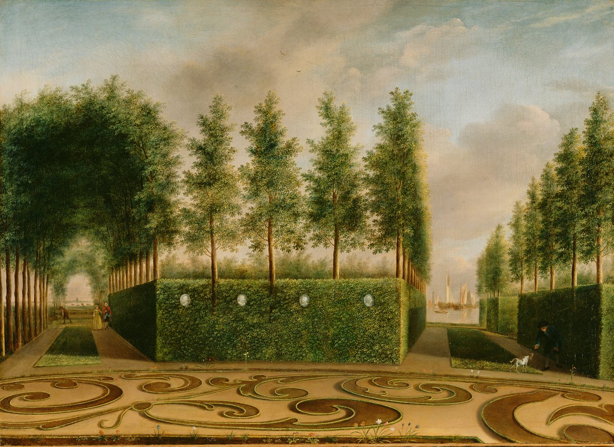 Un Jardín Formal, 1766 de Johannes Janson
