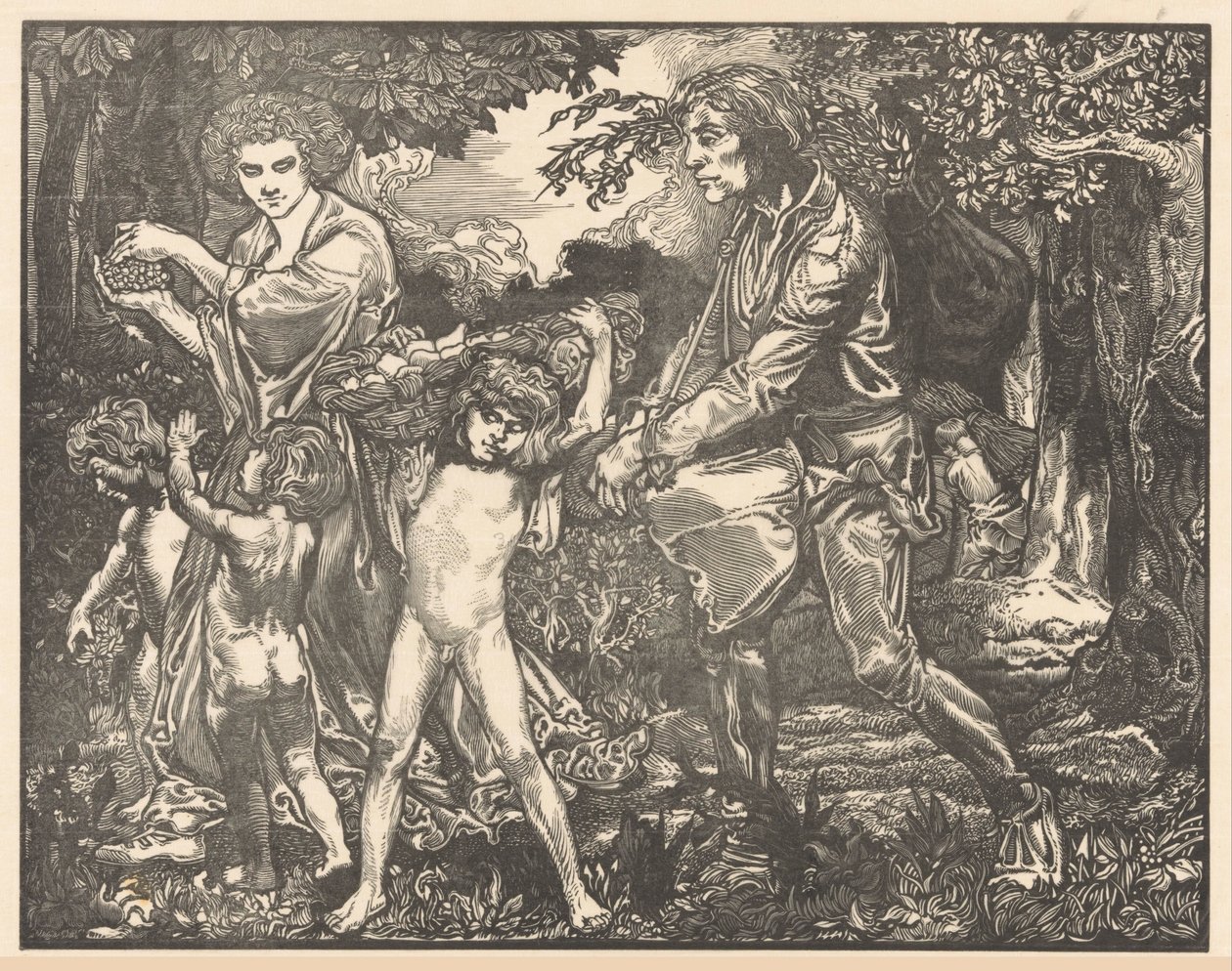 Cosecha de frutas de Johannes Josephus Aarts (signed by artist)