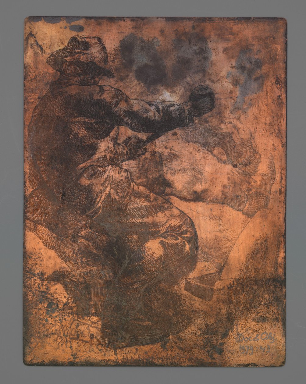 Trabajador visto desde atrás de Johannes Josephus Aarts