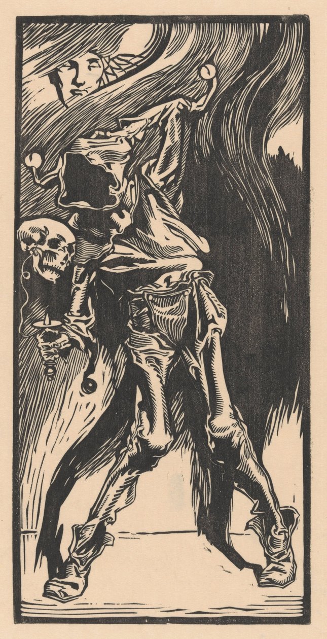 La muerte como arlequín, jugando al bilboquet de Johannes Josephus Aarts