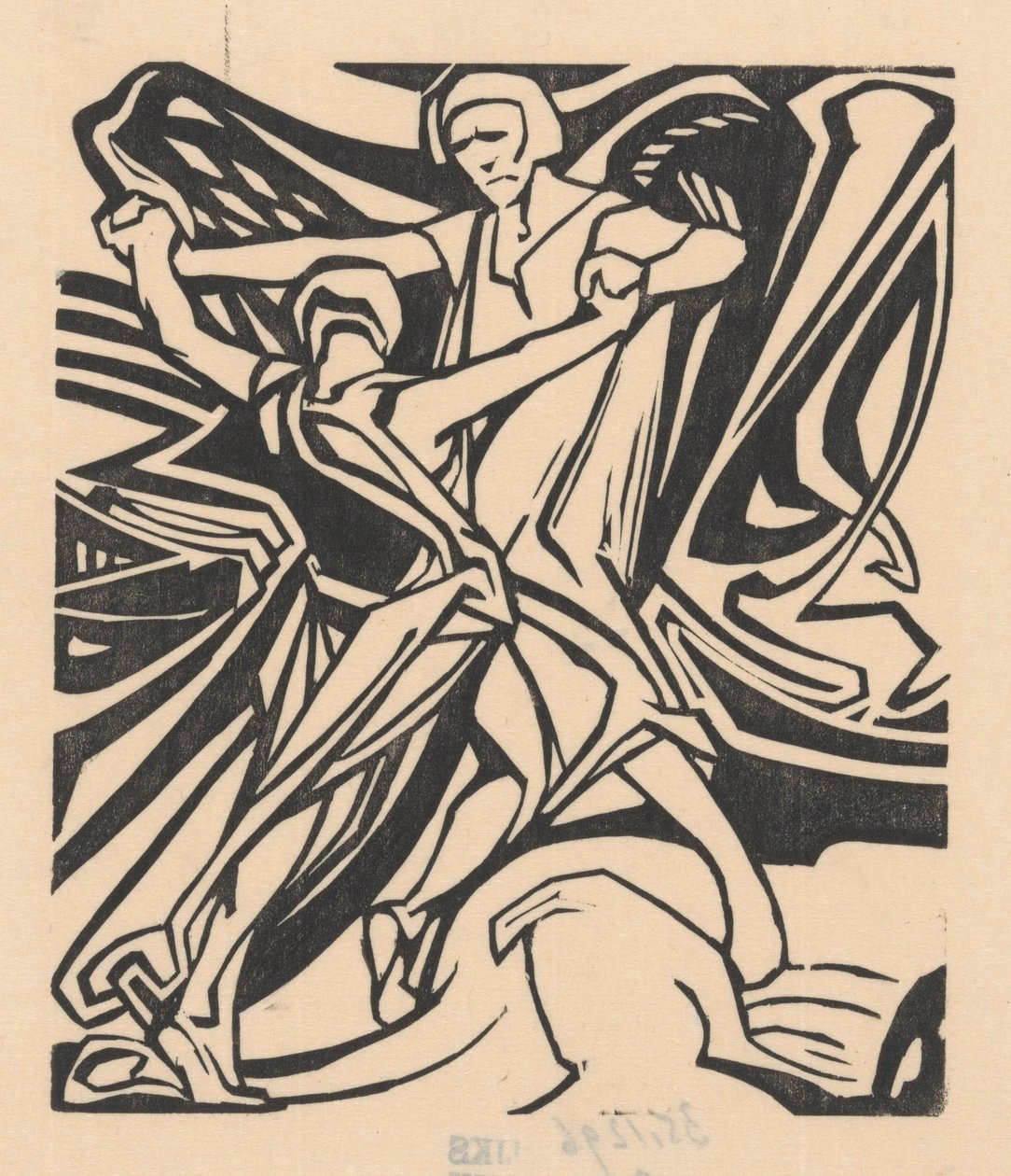 Jacob lucha con el ángel de Johannes Josephus Aarts