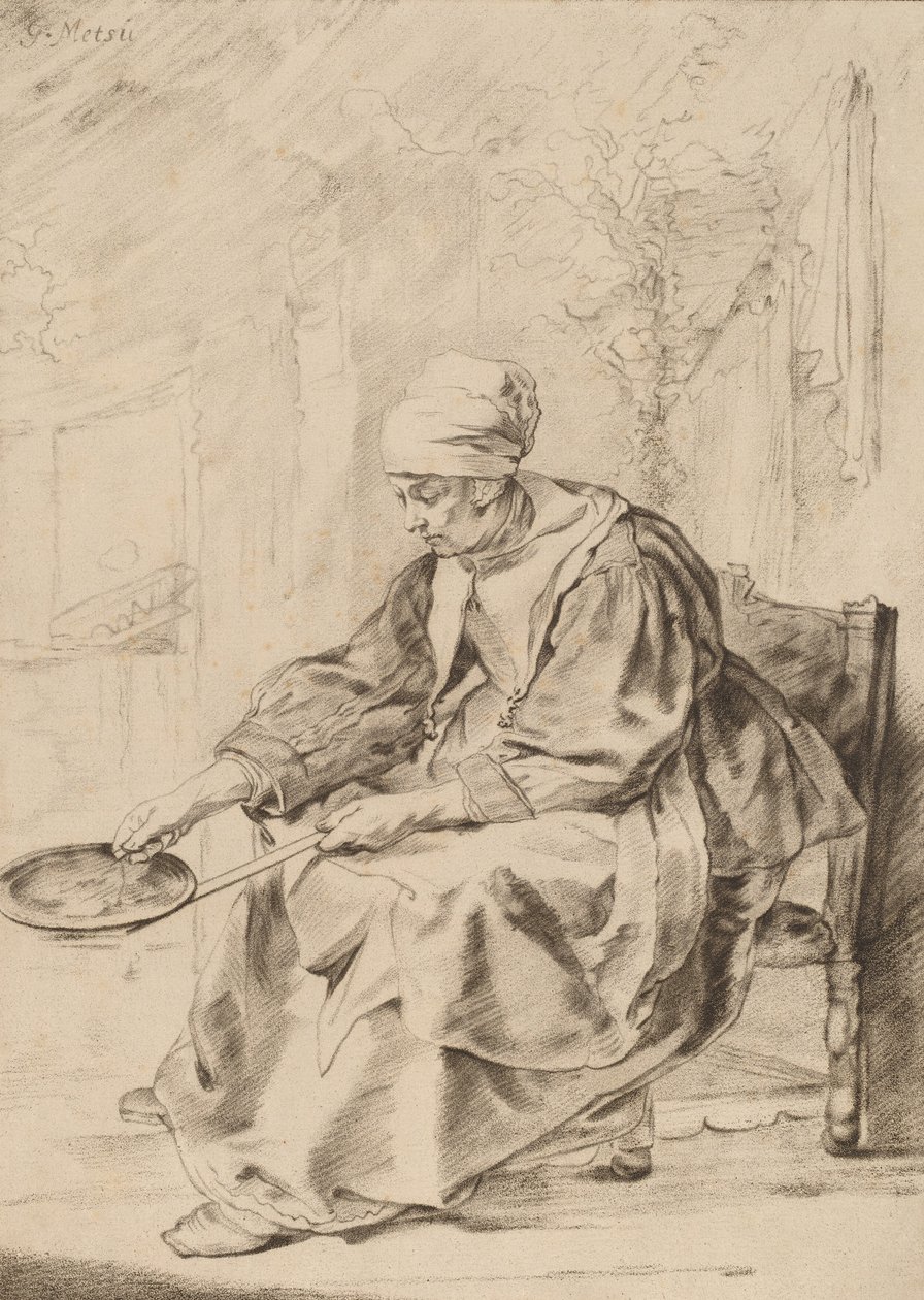 La Mujer de los Panqueques, 1768 de Johannes Kornlein
