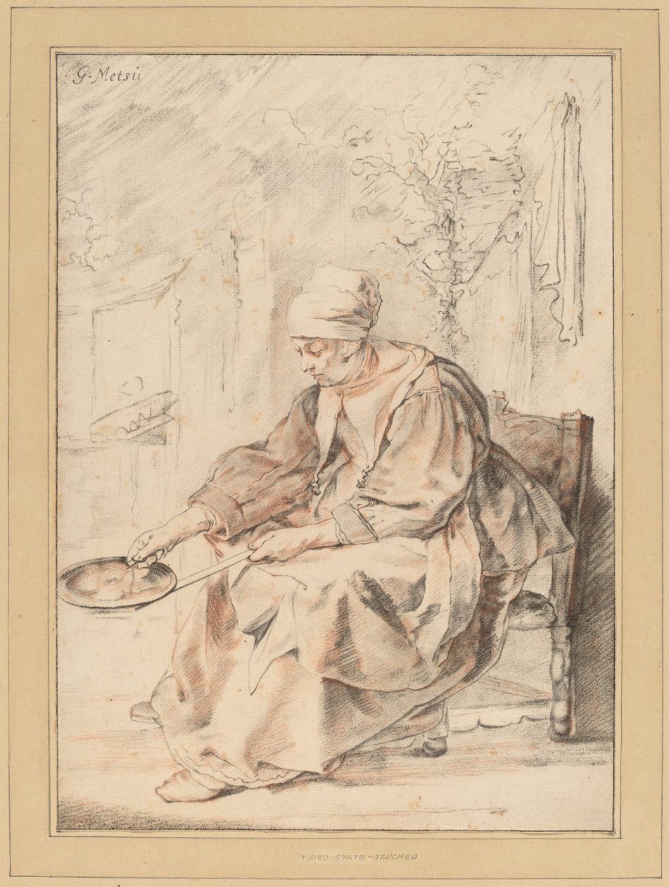 Mujer de los panqueques, 1768 de Johannes Kornlein