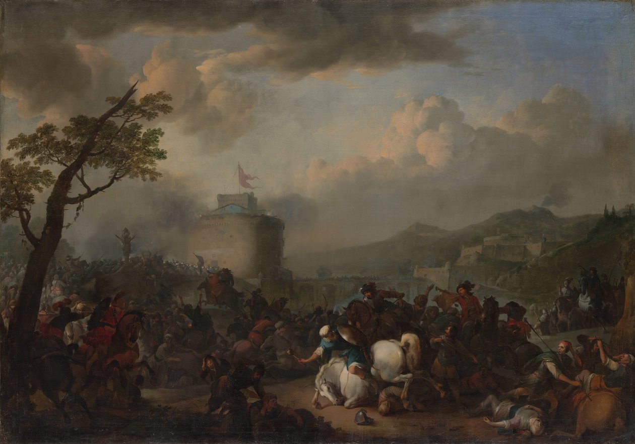 Escena de batalla de Johannes Lingelbach