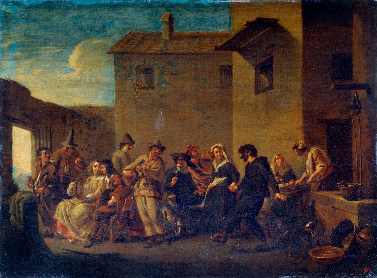 Carnaval en Venecia de Johannes Lingelbach