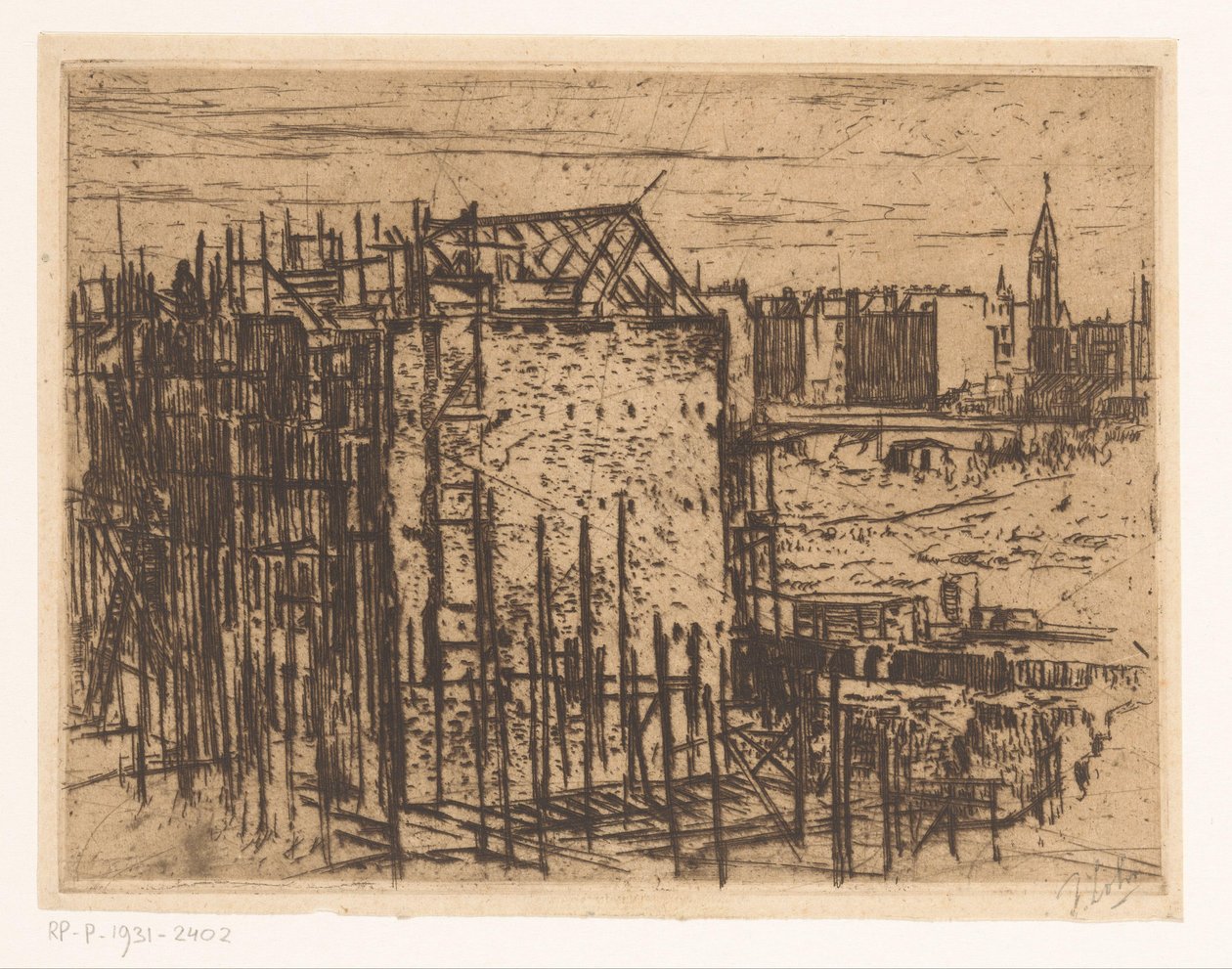 Casas en construcción de Johannes Löhr