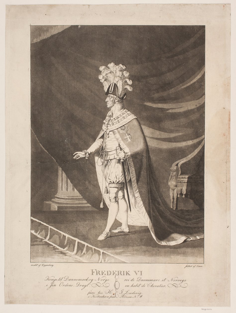 Frederik VI i ordensdragt de Johannes Senn