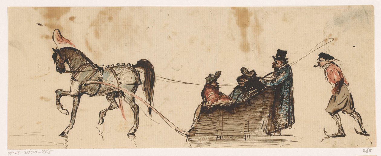 Trineo sobre hielo de Johannes Tavenraat