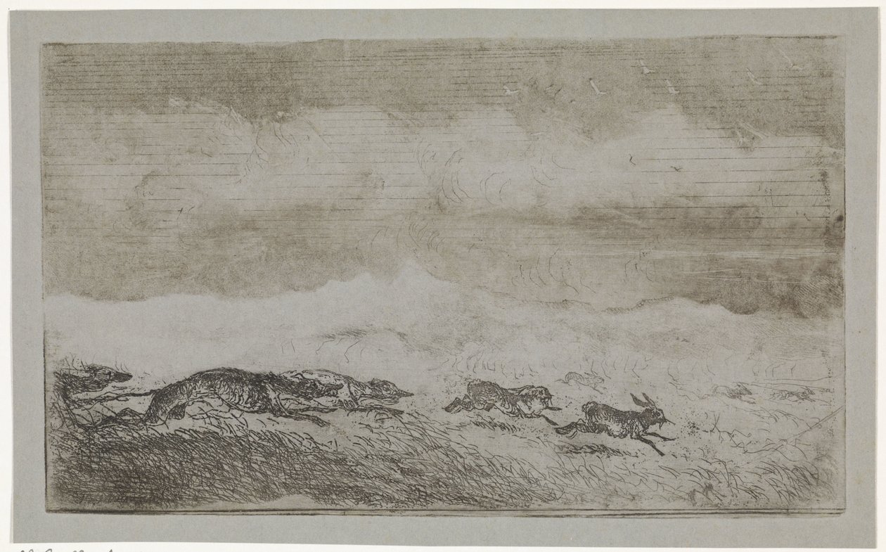 Caza de liebres de Johannes Tavenraat