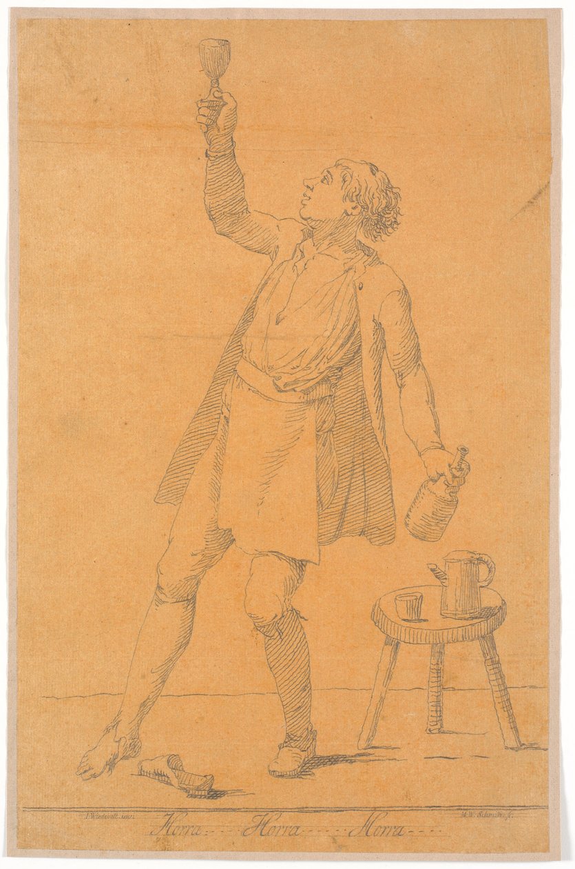 Retrato de Jens Juel? Kalke de Johannes Wiedewelt