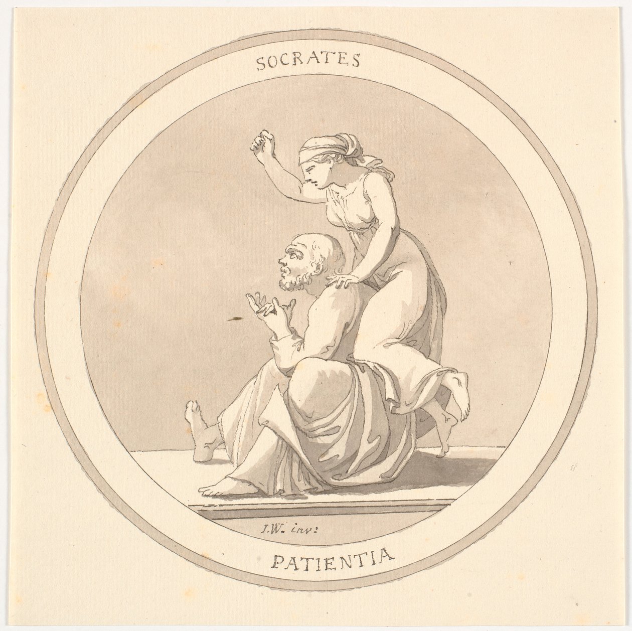 "SOCRATES / PATIENTIA" de Johannes Wiedewelt