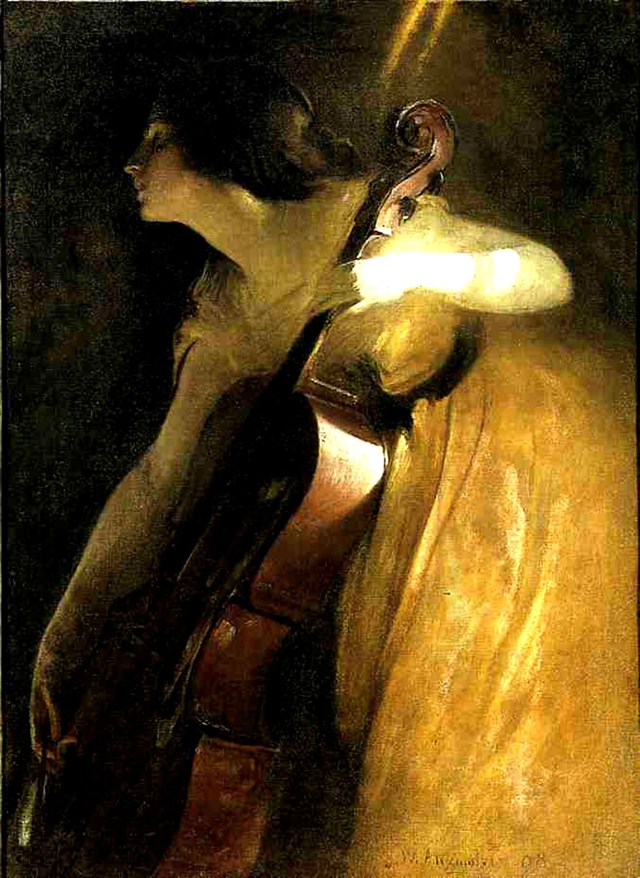 El violonchelista, 1898 de John Alexander