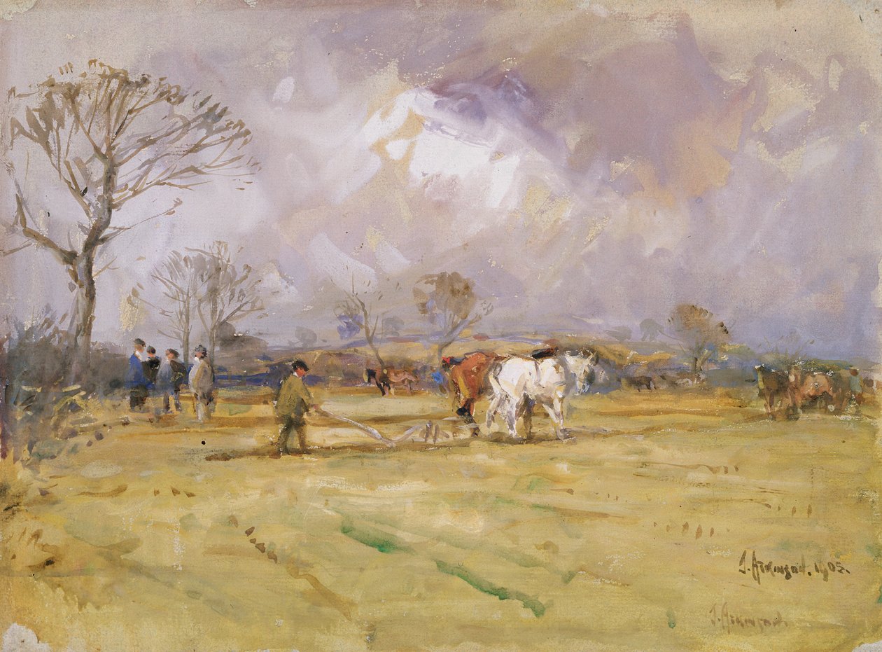 El equipo de arado, 1905 de John Atkinson