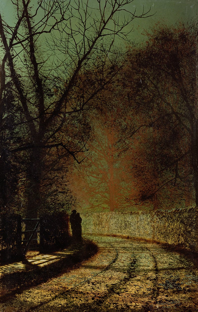 Los amantes de John Atkinson Grimshaw