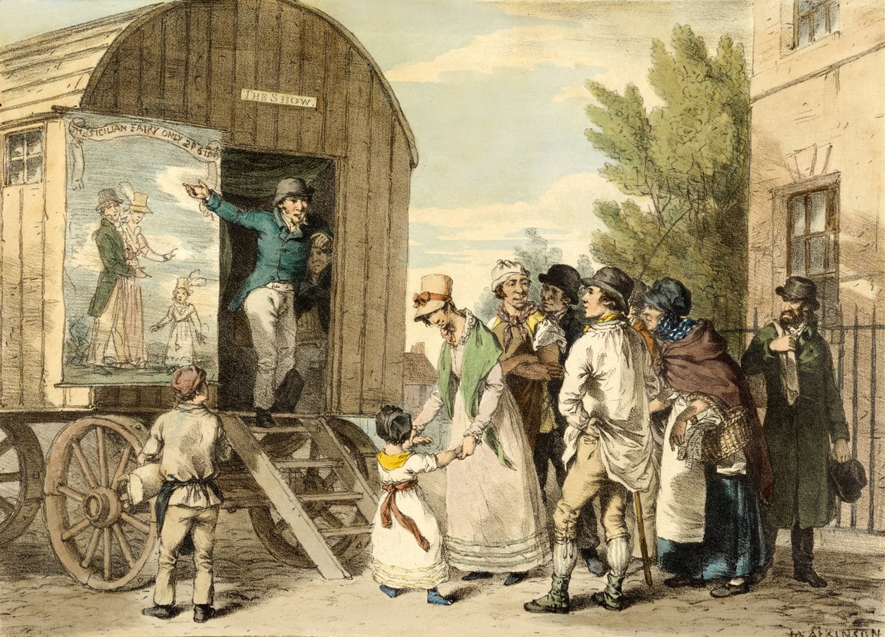 El espectáculo, pub. c. 1821 de John Augustus after Atkinson
