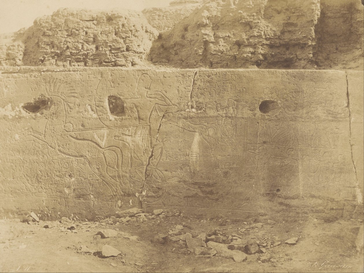 (Bet-Oualli, esculturas históricas de la pared izquierda) de John Beasly Greene