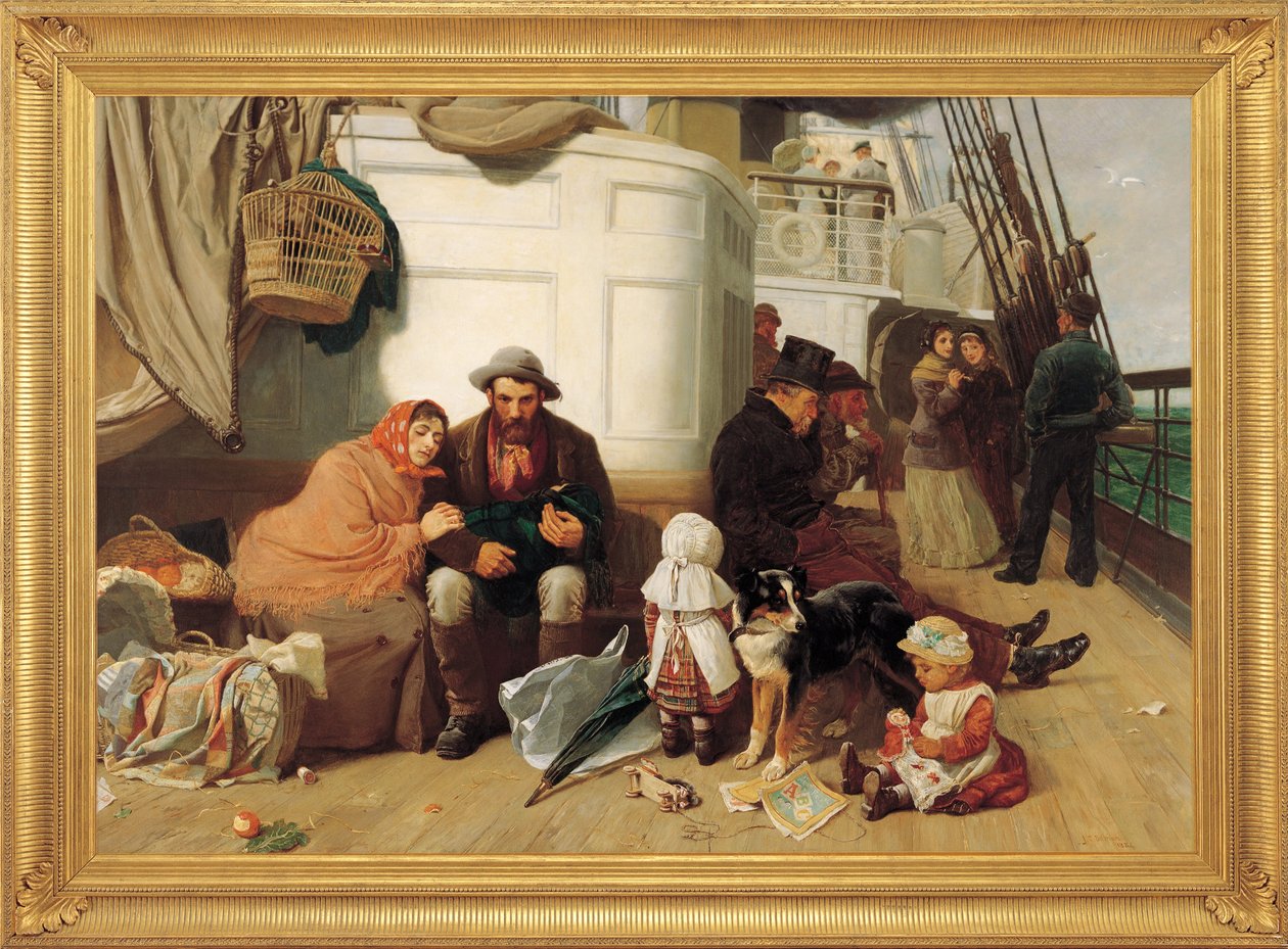 El barco de los inmigrantes de John Charles Dollman