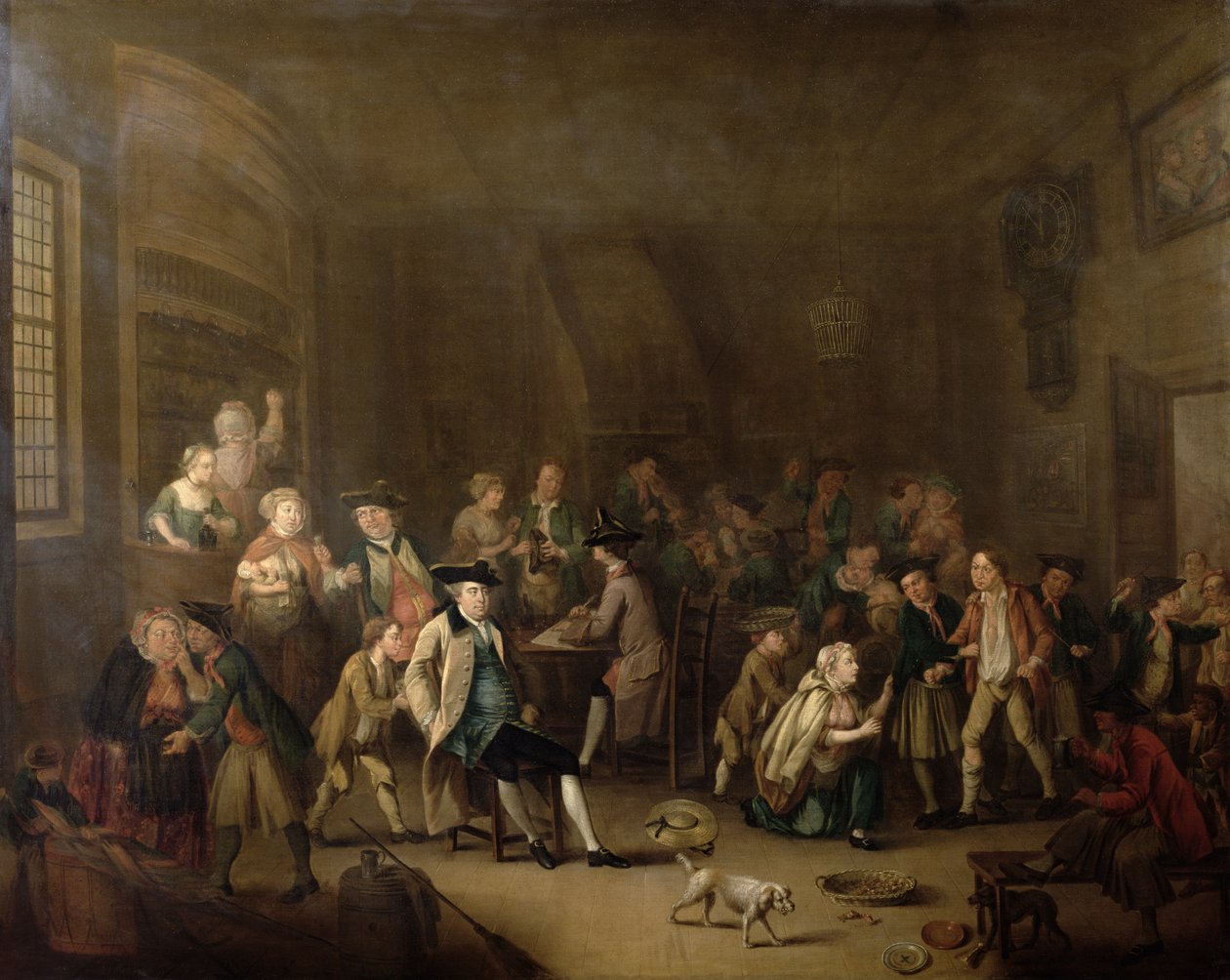 La pandilla de prensa, c.1760s de John Collet