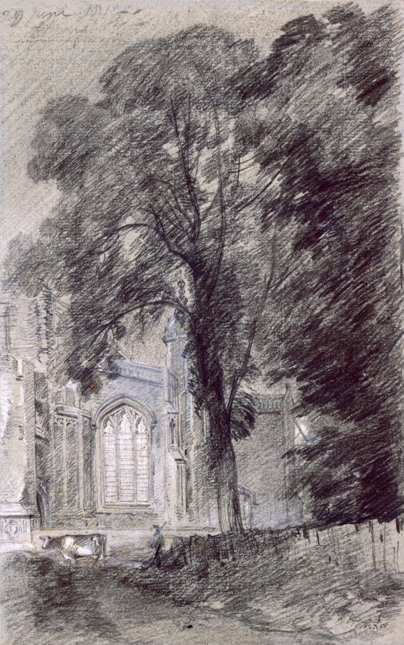 Iglesia de East Bergholt - extremo oeste de John Constable