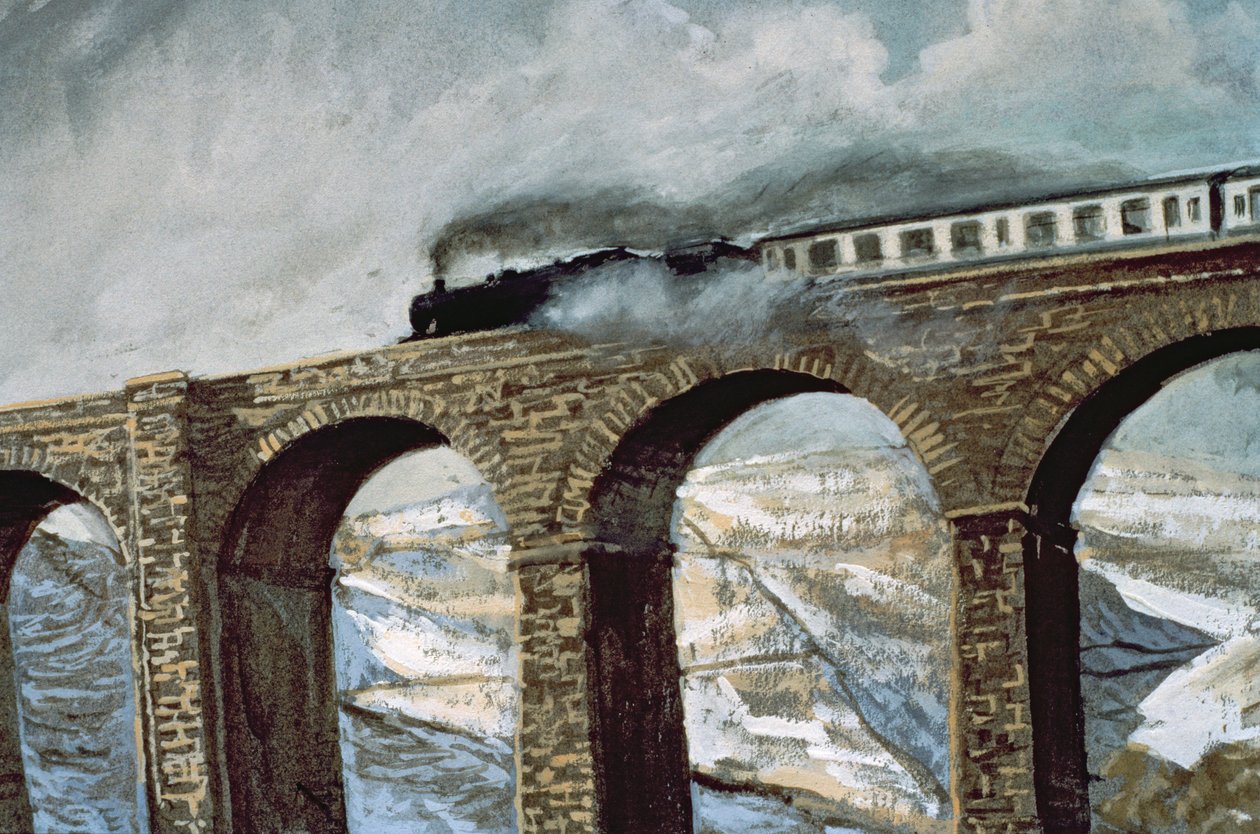 Viaducto de Arten Gill (detalle) de John Cooke