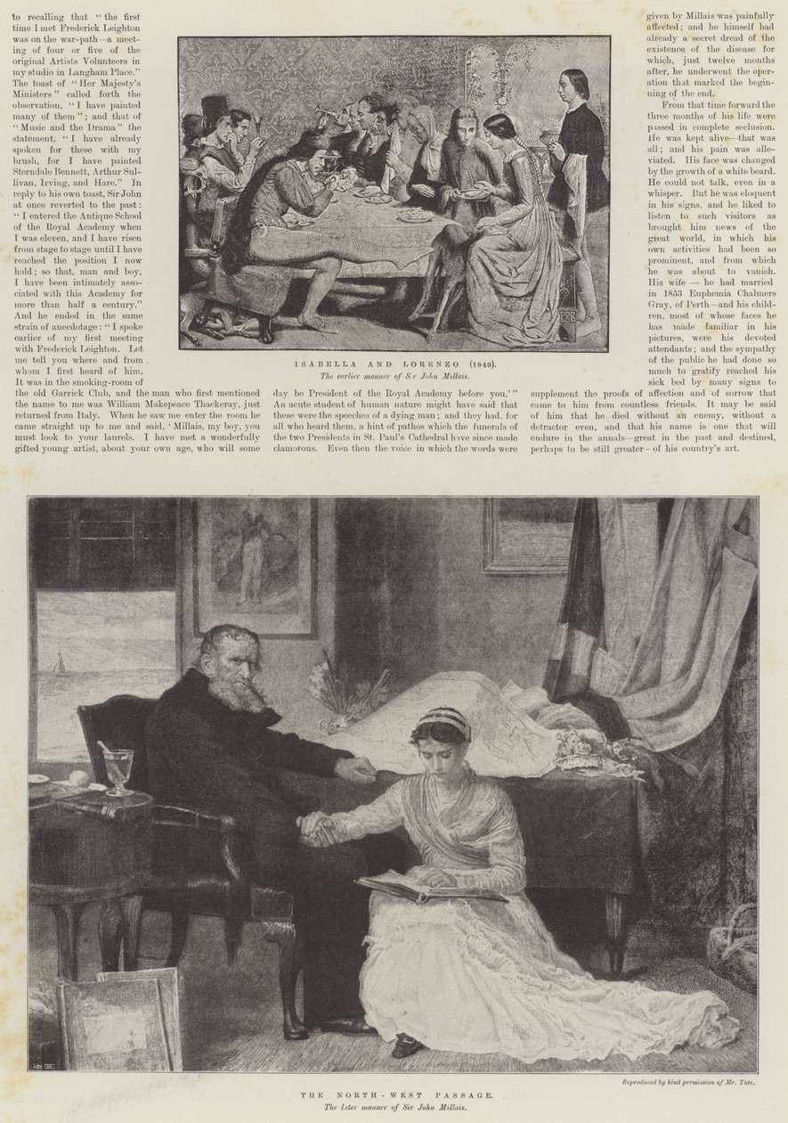 El difunto Sir John Everett Millais de John Everett Millais