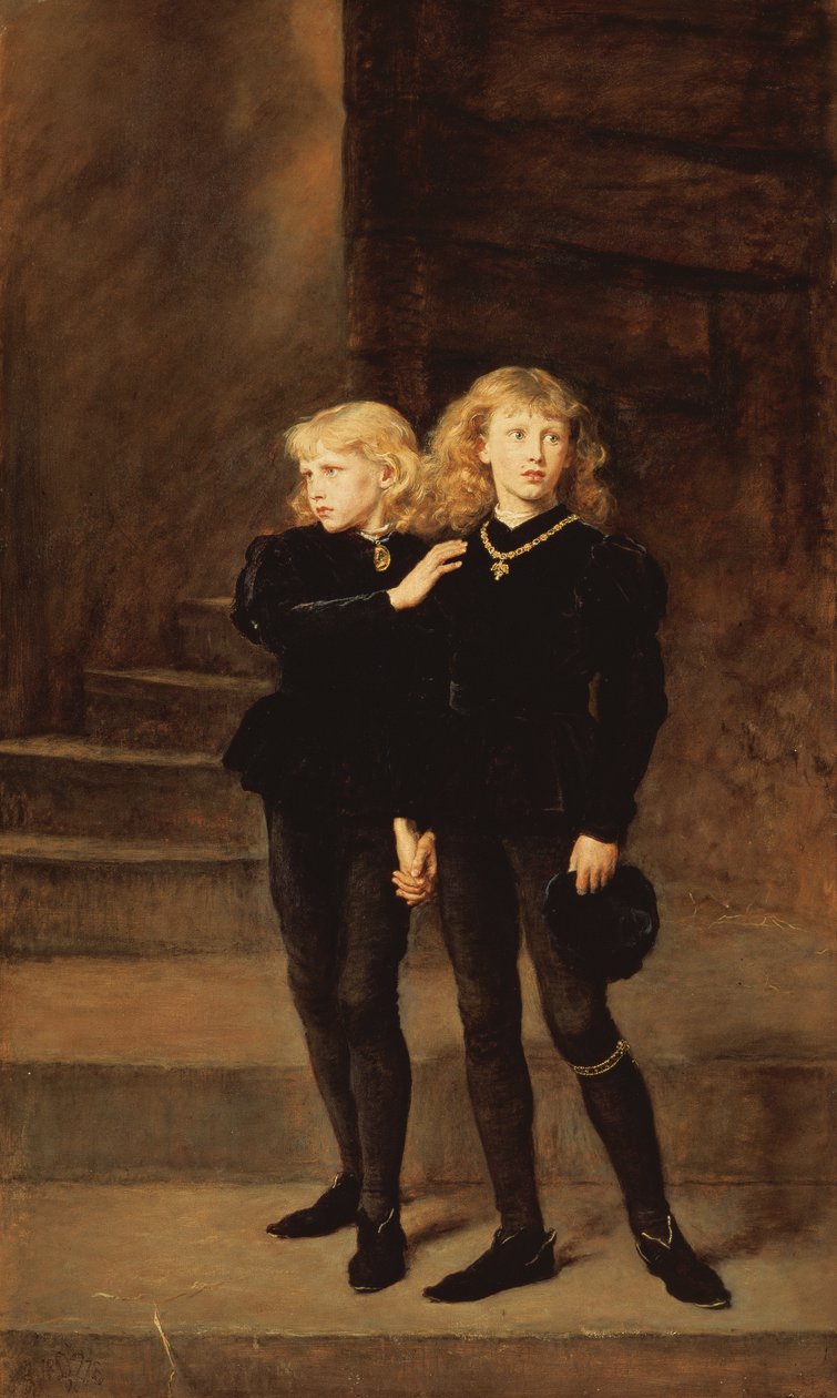 Los príncipes Eduardo y Ricardo en la Torre, 1878 de John Everett Millais