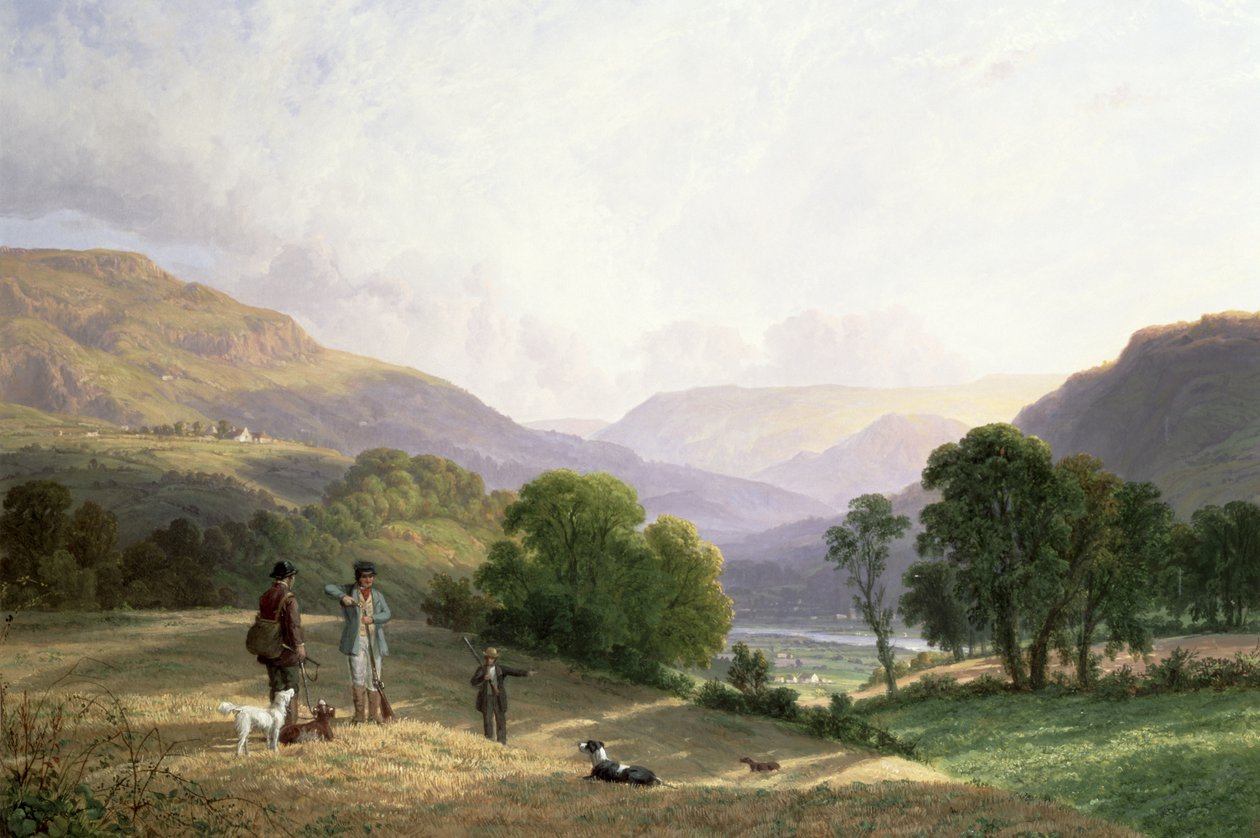 Caza en Buttertubs Pass, North Yorkshire de John F. Tennant