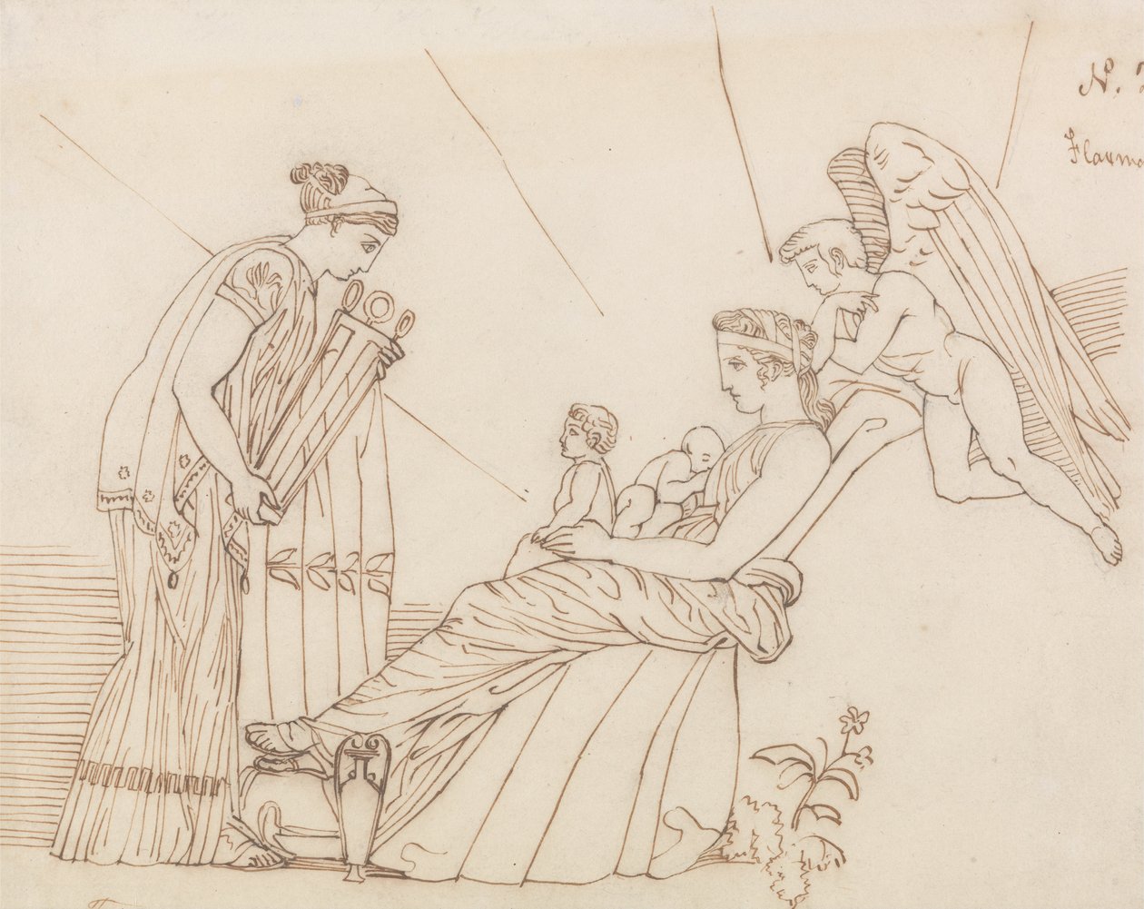 A Febo en su nacimiento, de Esquilo, Las Furias de John Flaxman
