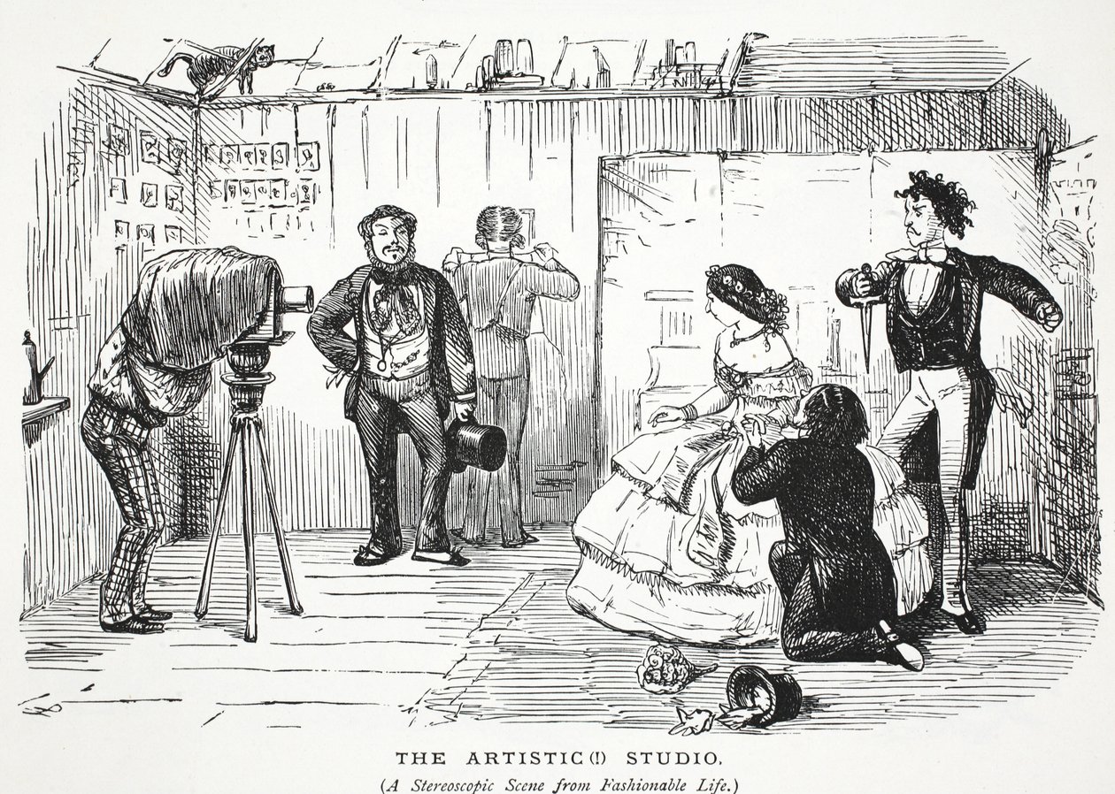 ¡El estudio artístico! de John Leech