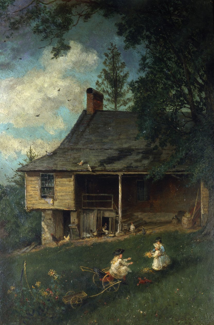 El Primer Estudio de Thomas Cole, 1881 de John Mackie Falconer