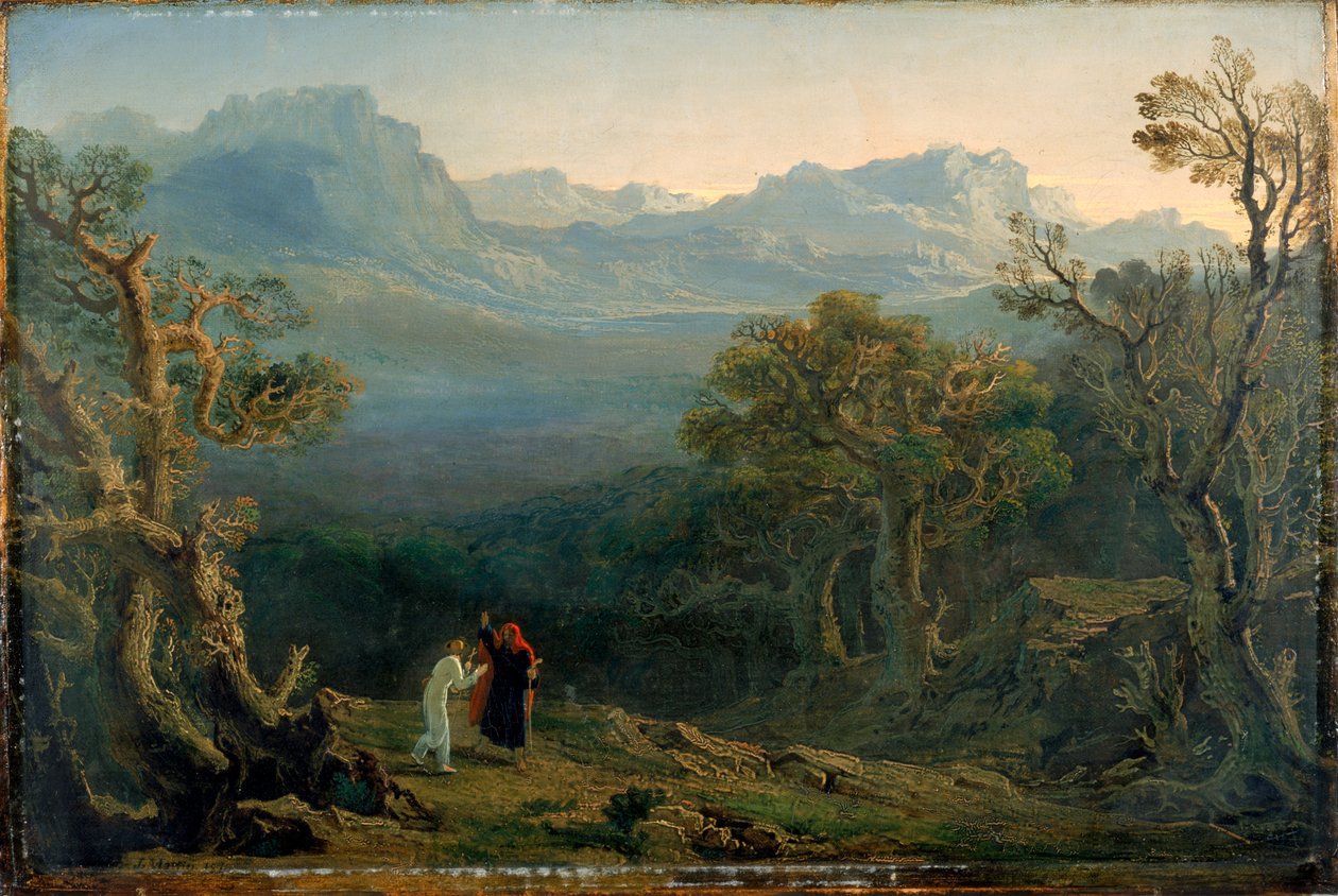 Edwin y Angelina, 1816 de John Martin