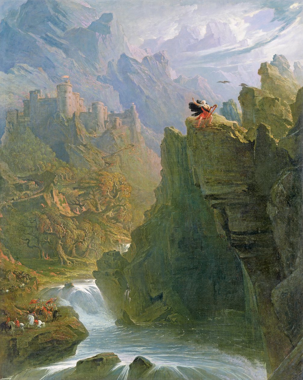 El bardo, c.1817 de John Martin