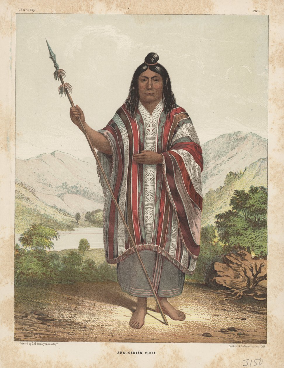 Jefe araucano, 1855 de John Mix Stanley