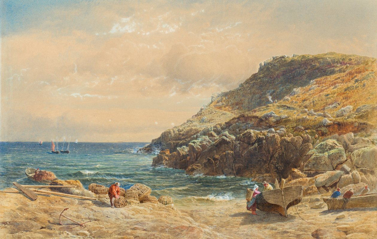 Paisaje en la costa de Cornualles de John Mogford