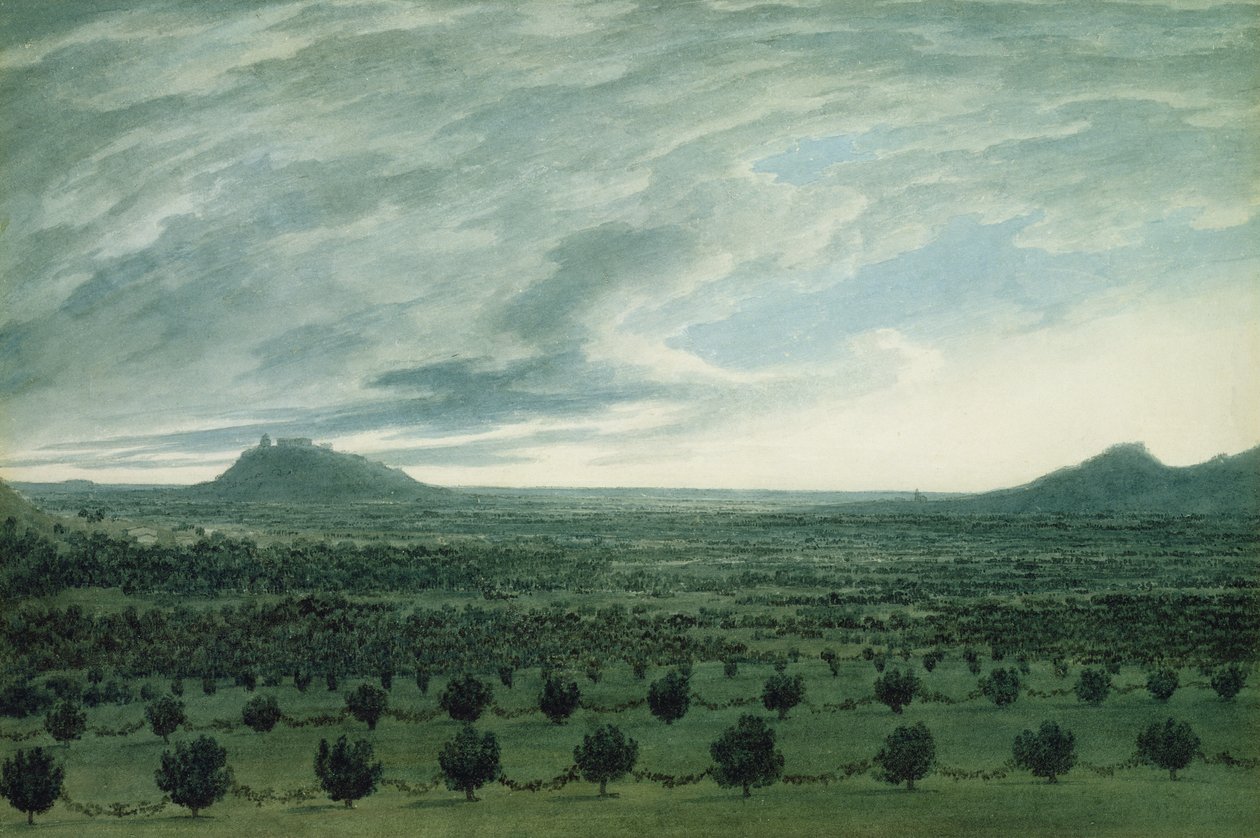 Vista desde Mirabella, c.1782 de John Robert Cozens