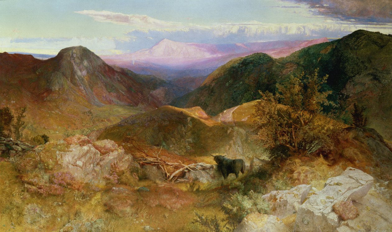 Glen Ogle, Escocia, 1860 de John Samuel Raven