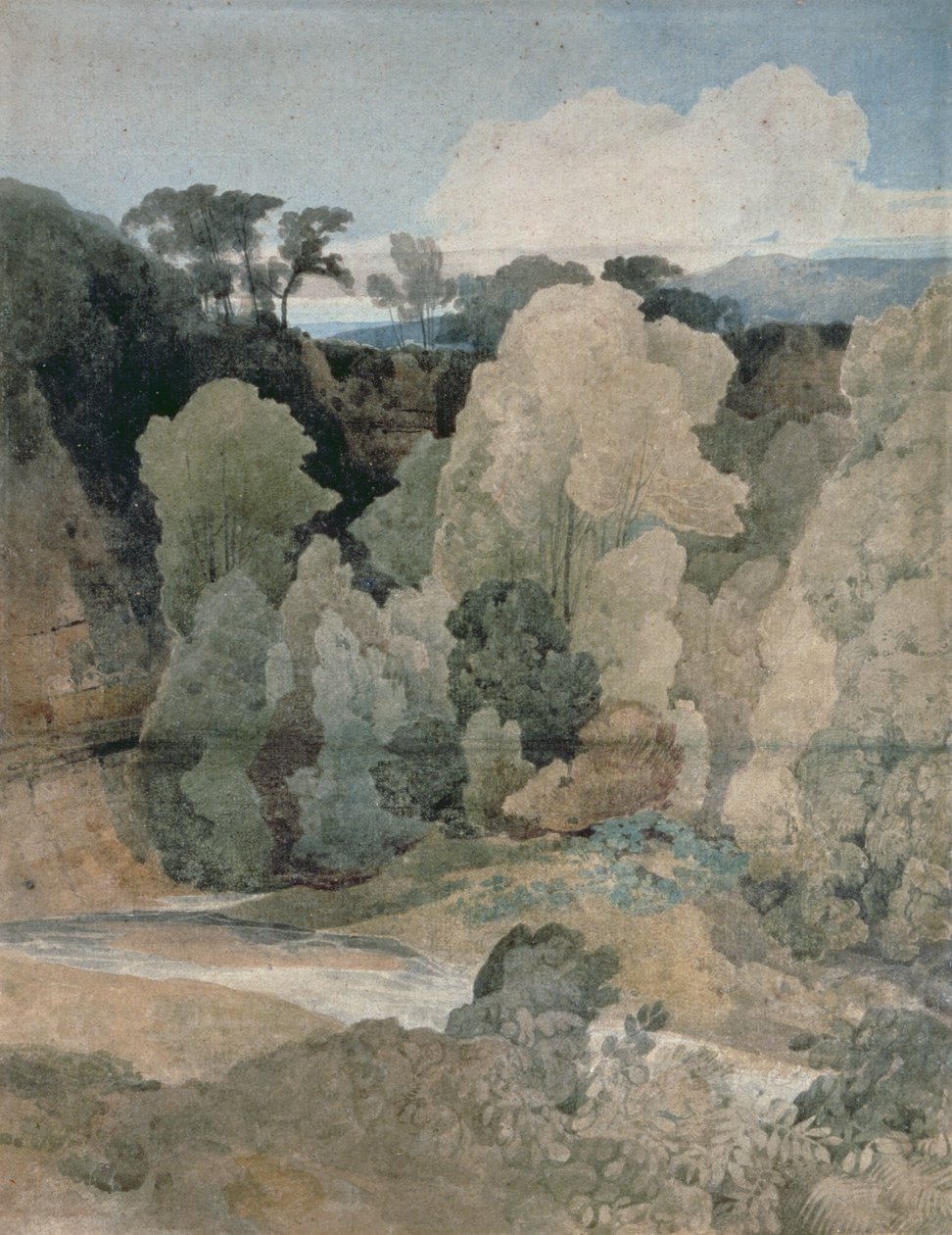 Codo del Diablo, Parque Rokeby, c.1806-7 de John Sell Cotman